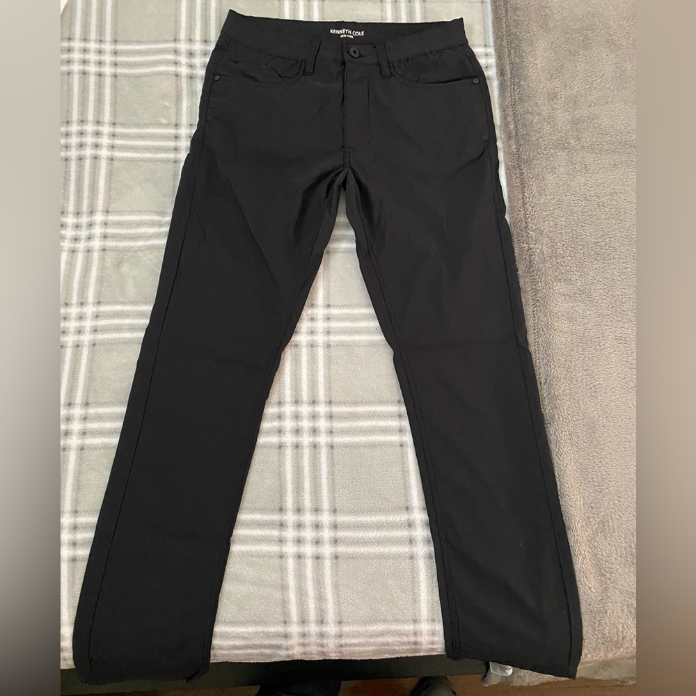 Kenneth Cole Black Mens Khakis Size 32 X 32